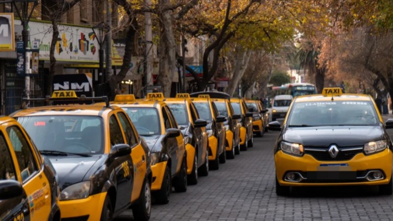 Reclamo en Mendoza: taxistas y remiseros se manifiestan en el centro